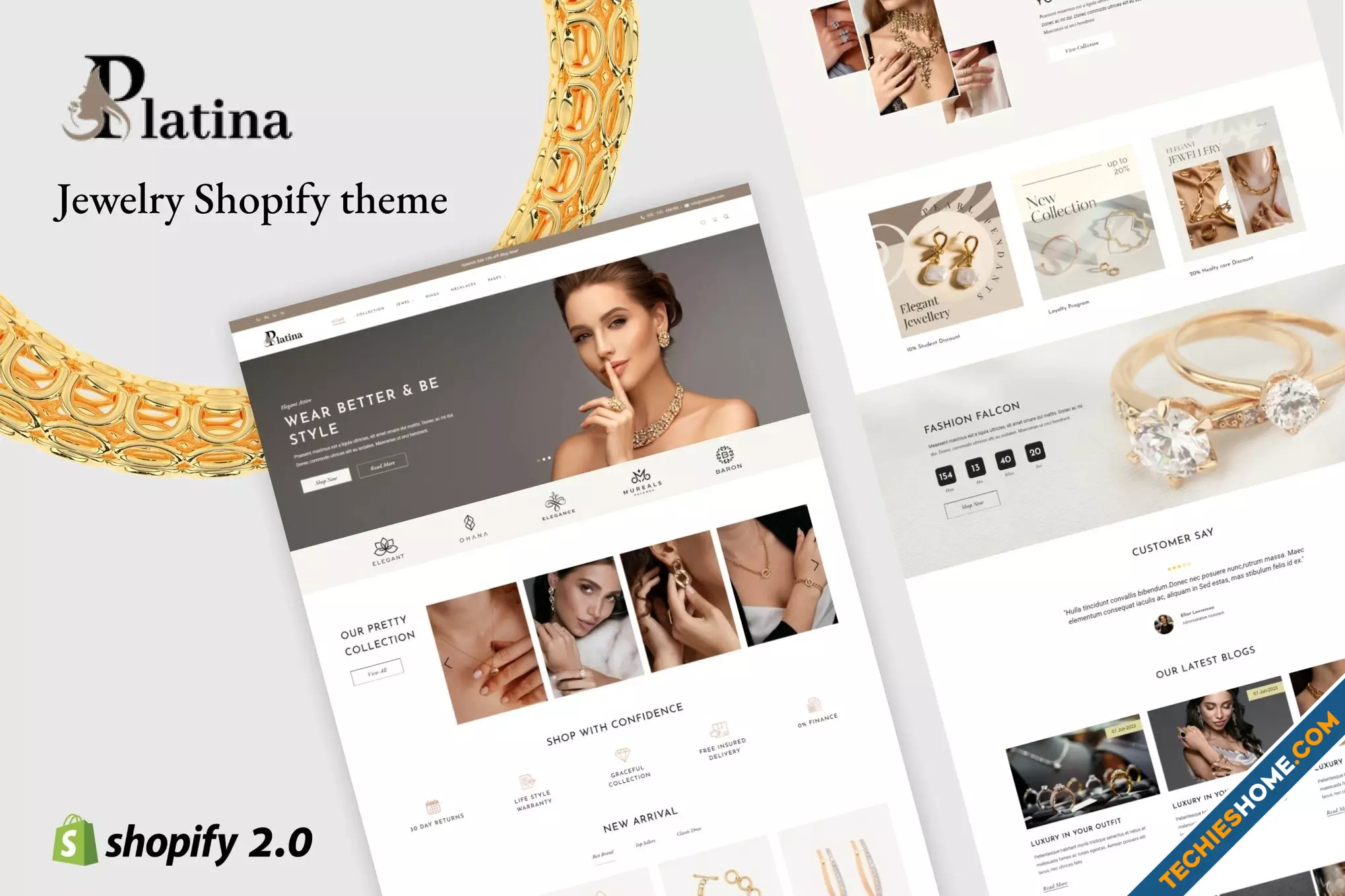 Download Platina - Modern Jewelry Store Theme for Free
