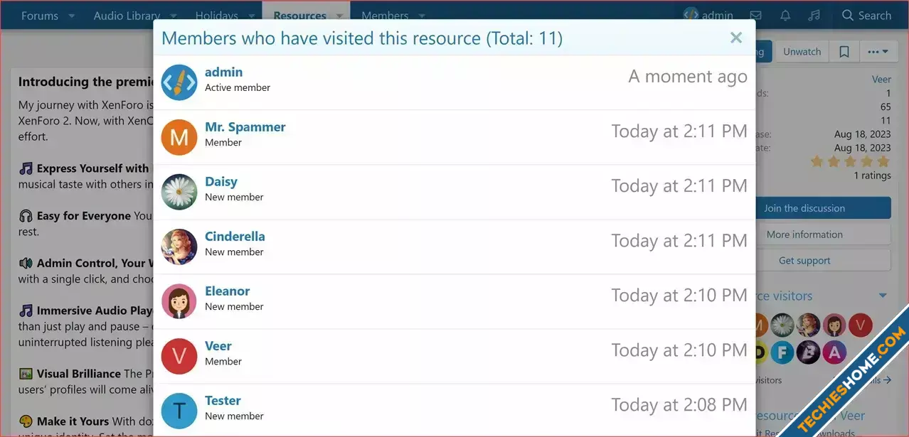 XenCustomize Resource Views Visitors-2.webp