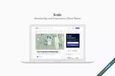Krabi Membership and Subscription Ghost Theme