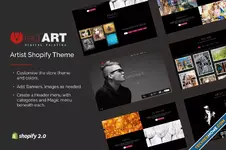  Red Art - Shopify Arts & Portfolio Gallery Store