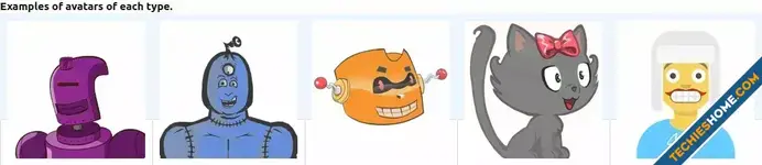 Examples of avatars of each type.webp