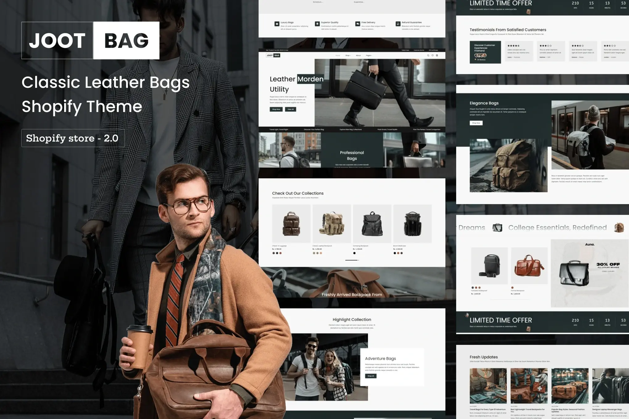 Jootbag - Bag & Wallet Store Shopify Theme