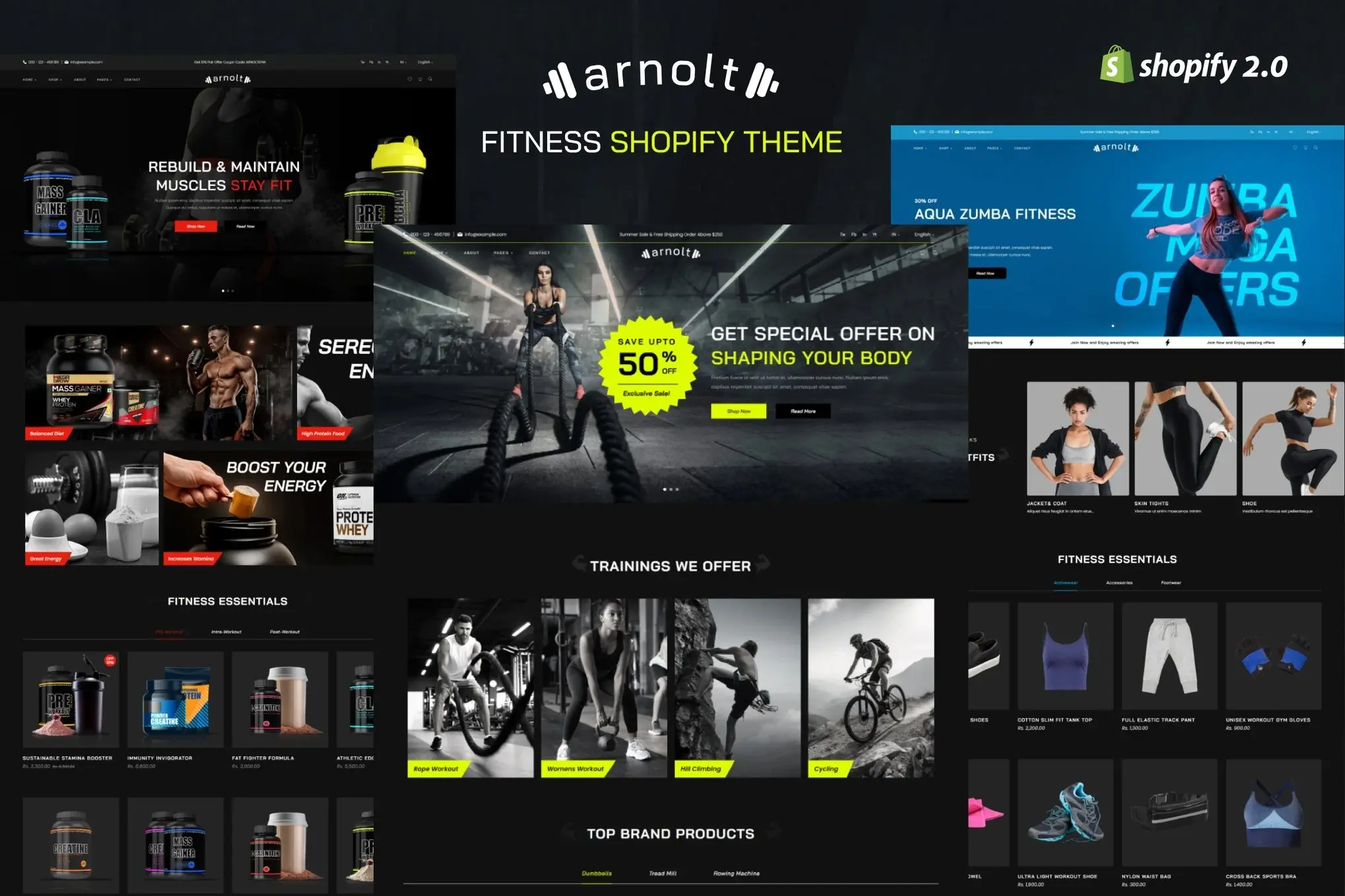 Arnolt - Sports Clothing & Fitness Equipment Shopify Theme