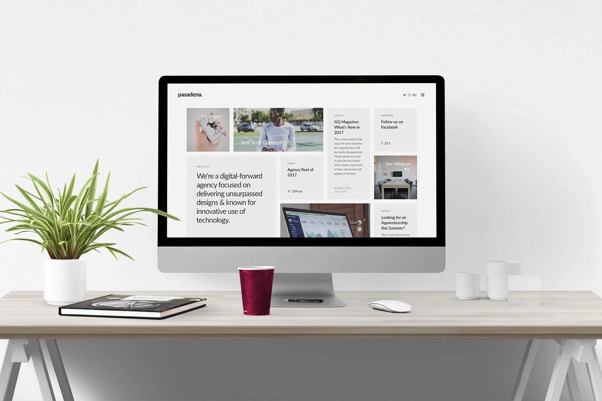 Pasadena - Sophisticated Branding Agency Drupal Theme